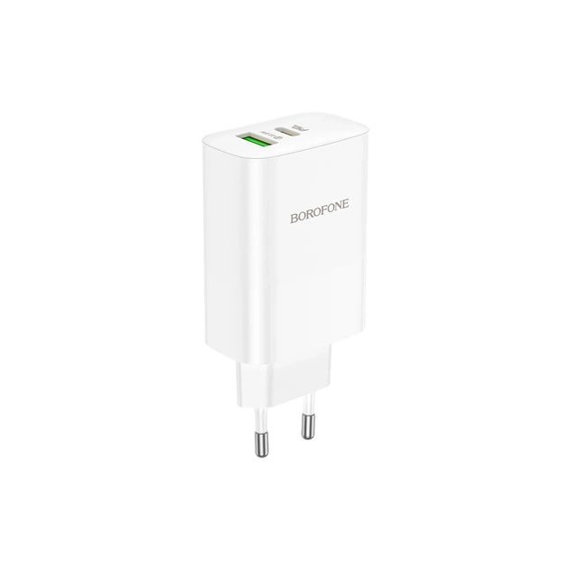 Зарядний пристрій BOROFONE BN10 Sunlight 1xUSB-C PD65W + 1xUSB-A White (6974443388190) - изображение 1
