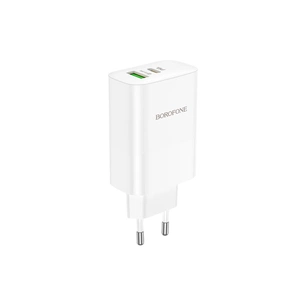 Зарядний пристрій BOROFONE BN10 Sunlight 1xUSB-C PD65W + 1xUSB-A White (6974443388190) зображення 1