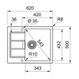 Мийка кухонна Franke Sirius SID 611-62/143.0627.288 (143.0627.288) - зменшене зображення 4