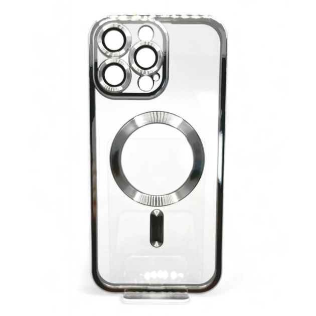 Чохол до мобільного телефона BeCover TPU Chrome Case (MagSafe) для Apple iPhone 16 Pro Max Silver (712088) - зображення 1