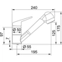 Змішувач Franke Novara-Plus Pull Out (115.0347.111) - зменшене зображення 2