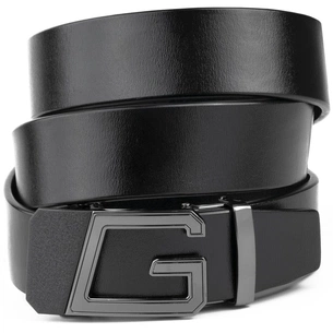 Ремінь Vintage Чоловічий з пряжкою автомат Чорний (20322) зображення 1