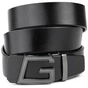 Ремінь Vintage Чоловічий з пряжкою автомат Чорний (20322) - зменшене зображення 1