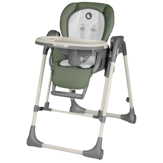 Стілець для годування Lionelo 2 в 1 Laurice Green Olive з функцією гойдалки (LO-LAURICE GREEN OLIVE) - picture 1