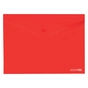 Папка - конверт Economix А5 180 мкм прозора, фактура "глянець", червона (E31316-03) - зменшене зображення 1