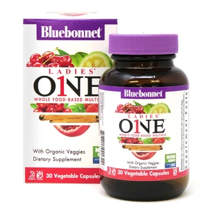 Мультивітамін Bluebonnet Nutrition Жіночі Мультівітаміни, Ladies 'One, 30 рослинних капсул (BLB0132) зображення 1