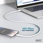 Дата кабель USB-C to USB-C 2.0m USB 2.0 60W silicone white Digitus (AK-300341-020-W) - уменьшенное изображение 10