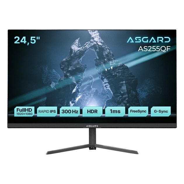 Монитор ASGARD Gaming 24.5" AS255QF IPS Black 300Hz - изображение 1