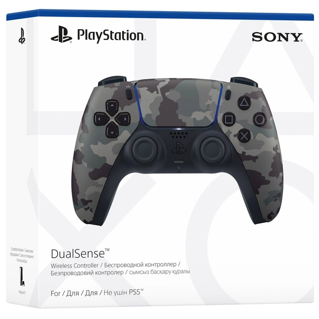 Геймпад Sony Playstation DualSense Bluetooth PS5 Grey Camo (1000050561) - изображение 5