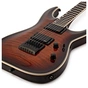 Електрогітара LTD MH-1000 EverTune Dark Brown Sunburst - зменшене зображення 4