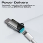 Адаптер Promate Link-Ci Lightning - USB Type C (F/M) Grey - уменьшенное изображение 2