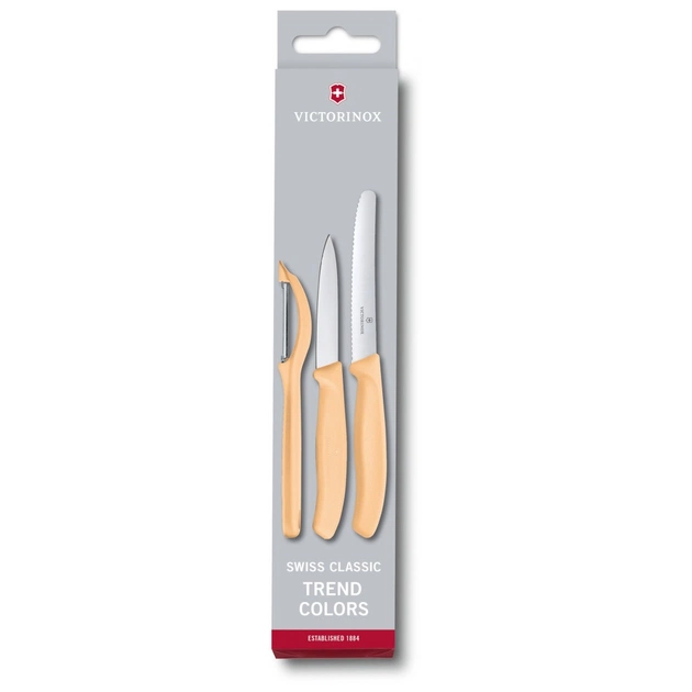 Набор ножей Victorinox SwissClassic Paring Set 3 шт Universal Orange (6.7116.31L92) - изображение 1
