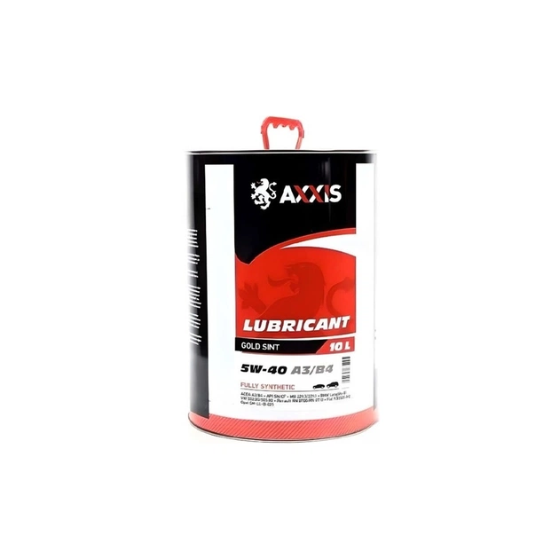 Моторна олива AXXIS 5W-40 A3/B4 Gold Sint 10л (ax-1002) - зображення 1