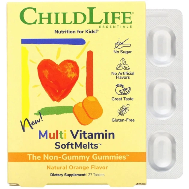Мультивітамін ChildLife Мультивітаміни для дітей зі смаком натурального апель. (CDL-10850) - зображення 1
