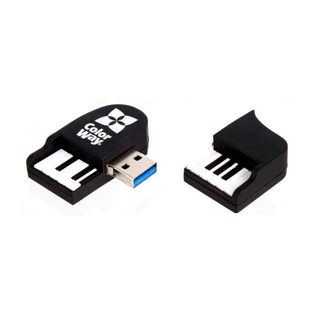 USB флеш накопичувач ColorWay Piano 64 GB 3.0 Black (CW-USBPO64) - picture 7