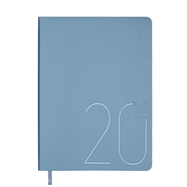 Тижневик Buromax датований 2026 STEEL, А5 блакитний (BM.2127-30) - зображення 1