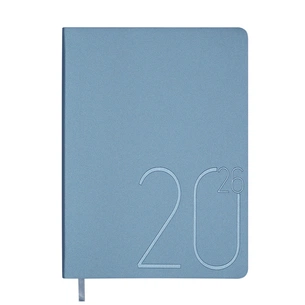 Тижневик Buromax датований 2026 STEEL, А5 блакитний (BM.2127-30) зображення 1