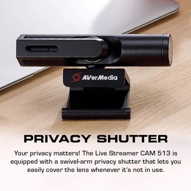 Веб-камера AVerMedia Live Streamer CAM PW513 4K Black (61PW513000AC) - picture 8