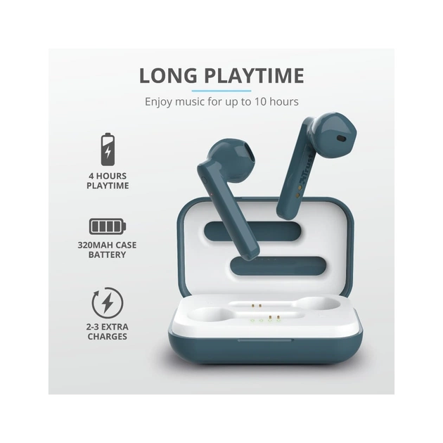 Навушники Trust Primo Touch True Wireless Mic Blue (23780) - изображение 11