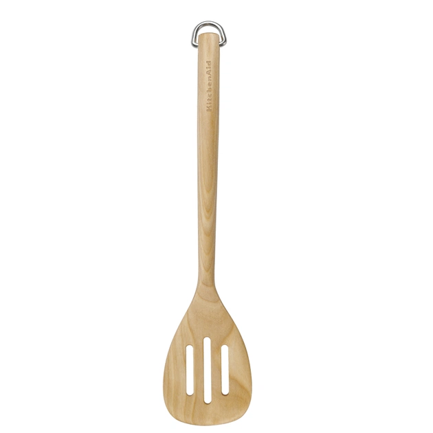 Лопатка кухонна KitchenAid Coreline з прорізами, 34,2 см, береза (KQR702OHE) - зображення 1