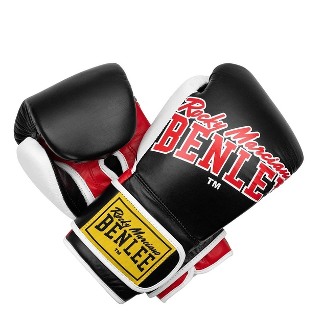 Боксерські рукавички Benlee Bang Loop Шкіра 12oz Чорно-червоні (199351 (Black Red) 12 oz.) - зображення 1