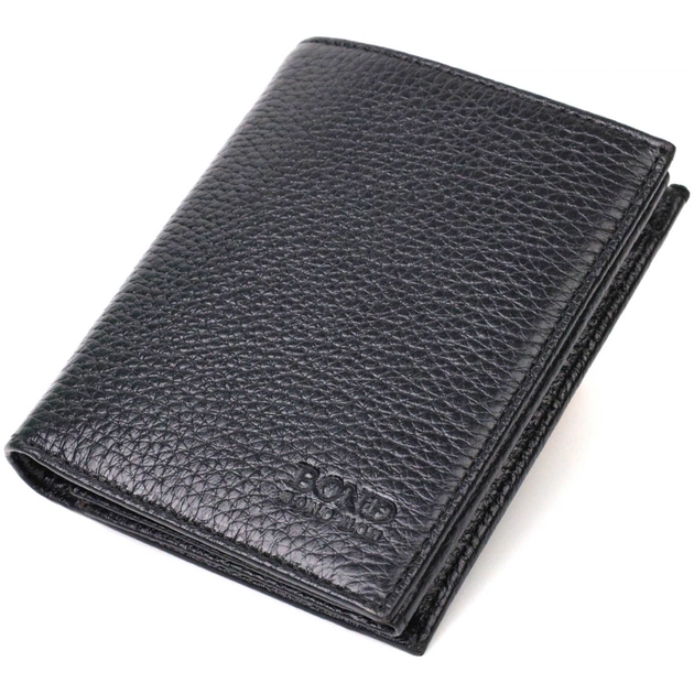 Гаманець Bond Accessories З натуральної шкіри Чорний (21988) - зображення 1