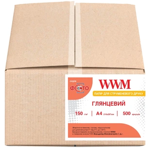 Фотопапір WWM A4 Glossy 150г, 500cn (G150.500) зображення 1
