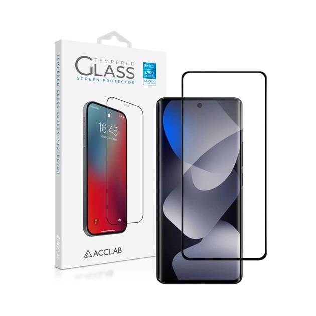 Скло захисне ACCLAB 9H Xiaomi Poco M8 Black (1283126634482) - зображення 1