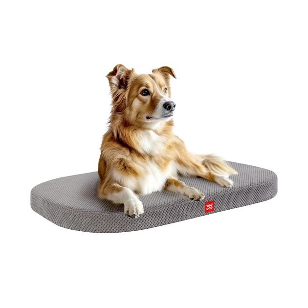 Лежак для тварин WAUDOG Relax Доріс велюр, зі знімним чохлом, 80х55 см сірий (131111) - picture 2