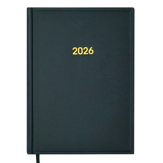 Тижневик Buromax датований 2026 BASE А5 зелений (BM.2108-04) - зображення 1