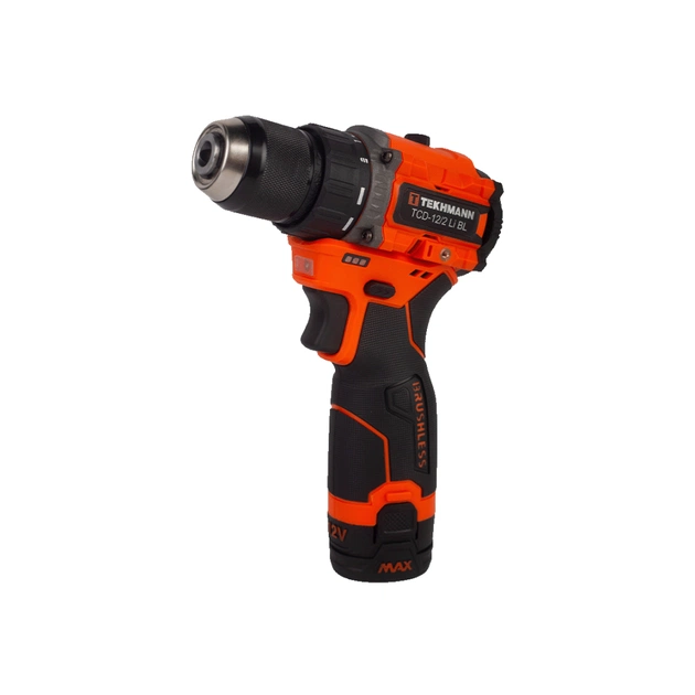 Шуруповерт Tekhmann TCD-12/2 Li BL, 12V, 2x1.5Ah (854606) - изображение 1