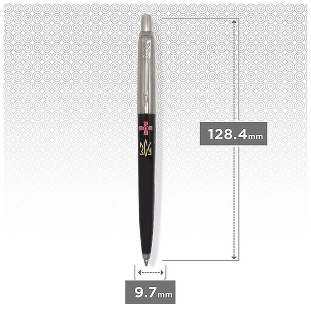 Ручка кулькова Parker JOTTER 17 Originals ARMY Black CT BP Емблема ЗСУ + Тризуб ЗСУ золот. (15632_W1015u) - picture 3