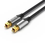 Кабель мультимедійний Optical Fiber Audio Cable Aluminum Alloy Type 1M Gray VENTION (BAVHF) - зменшене зображення 1
