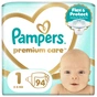 Підгузки Pampers Premium Care Розмір 1 (2-5 кг) 94 шт (8006530259187) - зменшене зображення 1