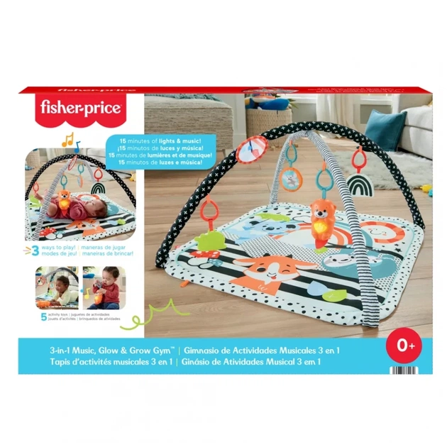 Дитячий килимок Fisher-Price ігровий центр Веселі розваги 3-в-1 (JMN72) - зображення 5