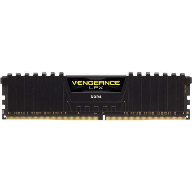 Модуль пам'яті для комп'ютера DDR4 32GB 3000 MHz Vengeance LPX Black Corsair (CMK32GX4M1D3000C16) - зображення 1
