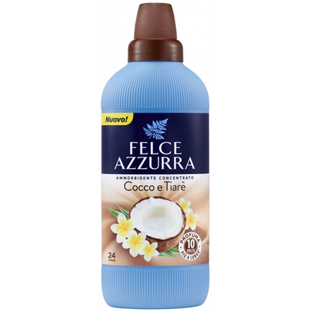 Кондиціонер для білизни Felce Azzurra Cocco e Tiare концентрований пом'якшувач 600 мл (8001280030963) - изображение 1