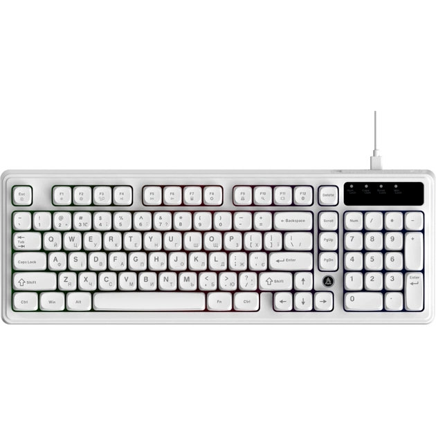 Клавіатура Ajazz AF98 USB UA White (AF98-W) - зображення 1