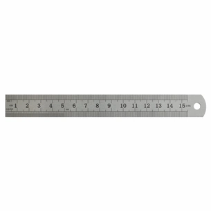 Лінійка H-Tone сталева 15 см (SCALE-HT-JJ30447-15) зображення 1