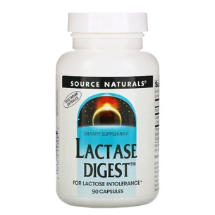 Вітамінно-мінеральний комплекс Source Naturals Лактаза, Lactase Digest, 90 капсул (SN2367) зображення 1