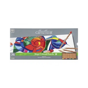 Олівці кольорові Cretacolor Megacolor 36 кольорів (9014400290894) зображення 1