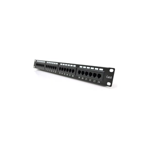Патч-панель 19" 24хRJ-45 UTP 1U cat.6 Pipo (PP246191U) изображение 1