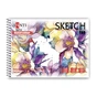 Альбом для малювання Santi для акварелі Flowers А5, 12 аркушів, 200г/м2 (130496) - зменшене зображення 1