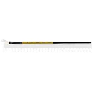 Пензлик для малювання Rosa Щетина овальна, AMBER 2306FR, №3 (4823098533450) зображення 1