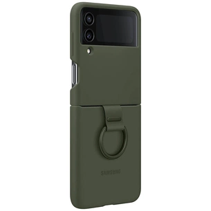 Чохол-накладка Samsung Silicone Cover with Ring для Samsung Galaxy Flip 4 SM-F721 Khaki (EF-PF721TGEGUA) зображення 1