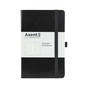Книга записна Axent Partner 125х195 мм у лінійку 96 аркушів Чорний (8308-01-A) - зменшене зображення 1