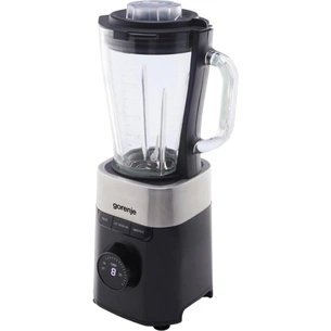 Блендер Gorenje стаціонарний 1000Вт, чаша-1500мл, скло, чорний (B1000DE) зображення 1