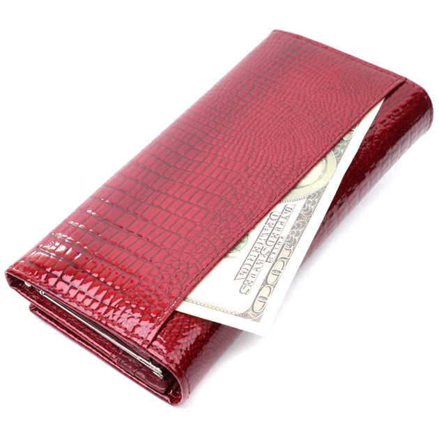 Кошелек ST Leather Из натуральной кожи Красный (22680) - изображение 9