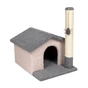 Дряпка (кігтеточка) для котів Природа Шале 38х50х52 см сіро-бежева (4823082434749) - зменшене зображення 1