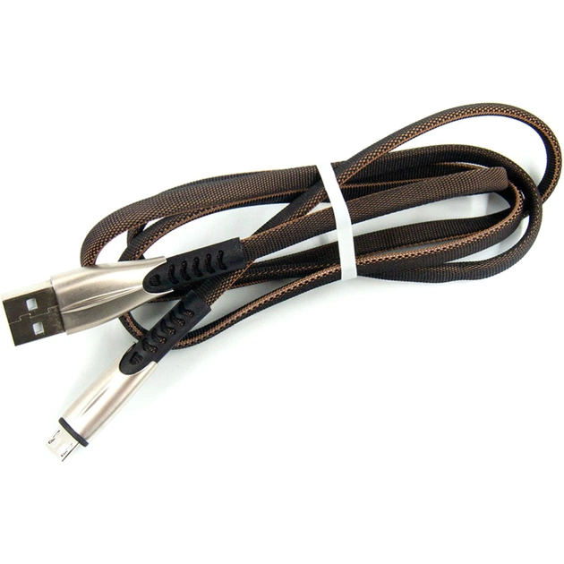 Дата кабель USB 2.0 AM to Micro 5P 1.0m black Dengos (PLS-M-PLSK-BLACK) - изображение 1